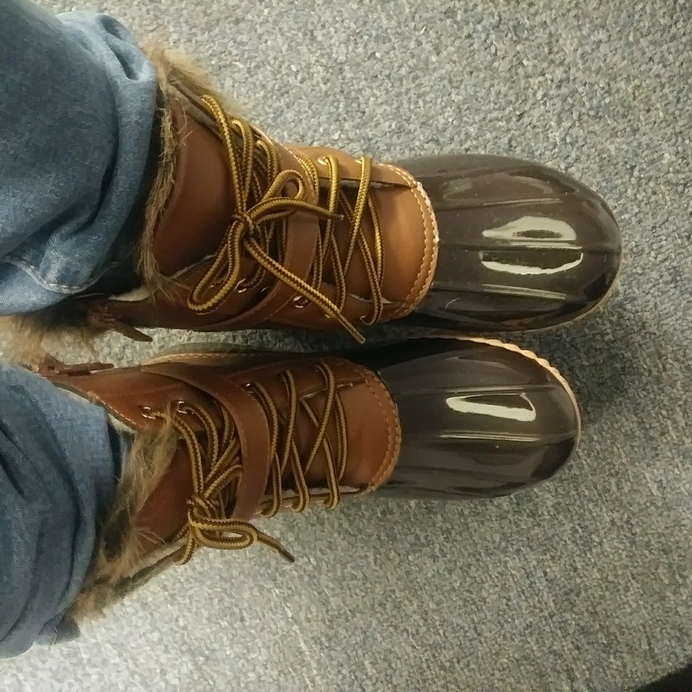 Tan Rain Waterproof Duck Boots | Last Restock - Picture 3 of 4